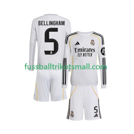 Fußballtrikots Real Madrid Jude Bellingham 5 Kinder 2025-2026 Langarm Heimtrikotsatz kaufen